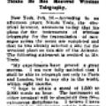 Preview of Tesla is Confident - Thinks He Has Mastered Wireless Telegraphy article