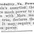 Preview of Credulity vs. Power article