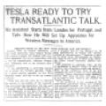 Preview of Tesla Ready To Try Transatlantic Talk article