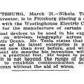Preview of Nikola Tesla in Pittsburg to contract with Westinghouse article