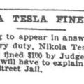 Preview of Nikola Tesla Fined $100 (reprint 2) article