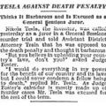 Preview of Tesla Against Death Penalty - Thinks It Barbarous and Is Excused as a General Sessions Juror article