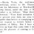 Preview of Nikola Tesla Declines to Lecture article