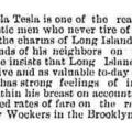 Preview of Nikola Tesla on Long Island Charm and Railroad Fare Rates article