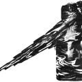 Illustration of Nikola Tesla Hurling Lightning