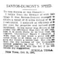 Preview of Santos-Dumont's Speed article