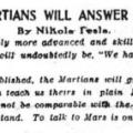 Preview of Why the Martians Will Answer Our Signals article