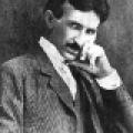 A more modern illustration of a famous Nikola Tesla portrait