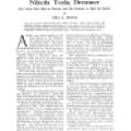 Preview of Nikola Tesla, Dreamer article