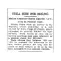 Preview of Tesla Sues for $250,000 article