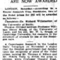 Preview of Two Nobel Prizes Are Now Awarded article