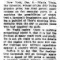 Preview of Tesla's New Device Like Bolts of Thor (condensed reprint) article