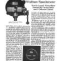 Preview of Waltham Speedometer article