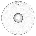 Tesla's conception of the rotation of the moon