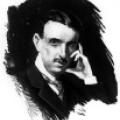 Sketch of famous Sarony portrait of Nikola Tesla