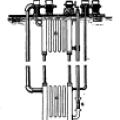 Tesla diagram for a floating thermo-electric power plant