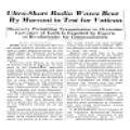 Preview of Ultra-Short Radio Waves Bent By Marconi in Test for Vatican article