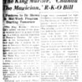 Preview of 'The King Murder,' 'Chandu The Magician,' R-K-O Bill article
