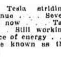 Preview of Nikola Tesla Still Working on His New Source of Energy article