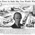 Preview of New Power by Radio May Turn World's Wheels article