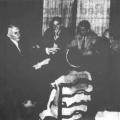 Nikola Tesla with Reporters on his 78th Birthday