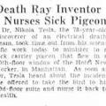 Preview of Death Ray Inventor Nurses Sick Pigeon article