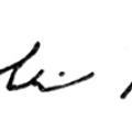 Nikola Tesla signature autograph, circa 1920