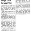 Preview of Yugoslav Memory Brings Tears to King Peter article