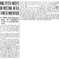 Preview of King Peter Weeps on Meeting with Famed Inventor article