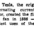 Preview of Nikola Tesla Created the First Westinghouse Fan article
