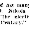 Preview of The Electrical Wizard of the Nineteenth Century (reprint 4) article