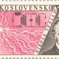 Czechoslovakian Nikola Tesla stamp