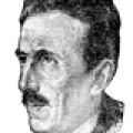 Illustration of a middle-aged Nikola Tesla