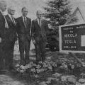 Officials Pose with The Colorado Springs Nikola Tesla Marker