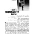 Preview of Tesla's Thermomagnetic Motor article
