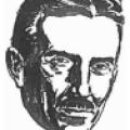 An Illustration of the Face of Nikola Tesla