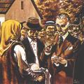 Illustration of Nikola Tesla Visiting His Homeland