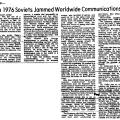 Preview of In 1976 Soviets Jammed Worldwide Communications article