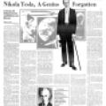 Preview of Nikola Tesla, A Genius Forgotten (reprint) article