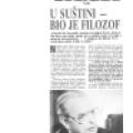 Preview of In Essence - He Was a Philosopher article