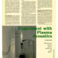 Preview of Experiment with Plasma Acoustics article