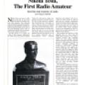 Preview of Nikola Tesla, the First Radio Amateur article