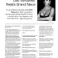 Preview of Interview with Lela Vandavier, Tesla's Grand Niece article