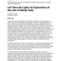 Preview of Let There Be Light: An Exploration of the Life of Nikola Tesla article