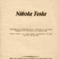 Nikola Tesla – Lecture by J. Bethenod before The French Society of Electricians (January 8, 1938) - Front cover