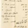 Nikola Tesla receipt from Colorado Springs