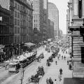 Downtown Chicago, Illinois from around the time Tesla worked for Pyle