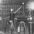 Multiple small coils excited by Tesla's massive Colorado Springs oscillator