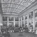 The extravagant lobby of the Hotel Pennsylvania in New York City where Tesla once stayed