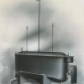 An illustration of the submersible version of Tesla's boat